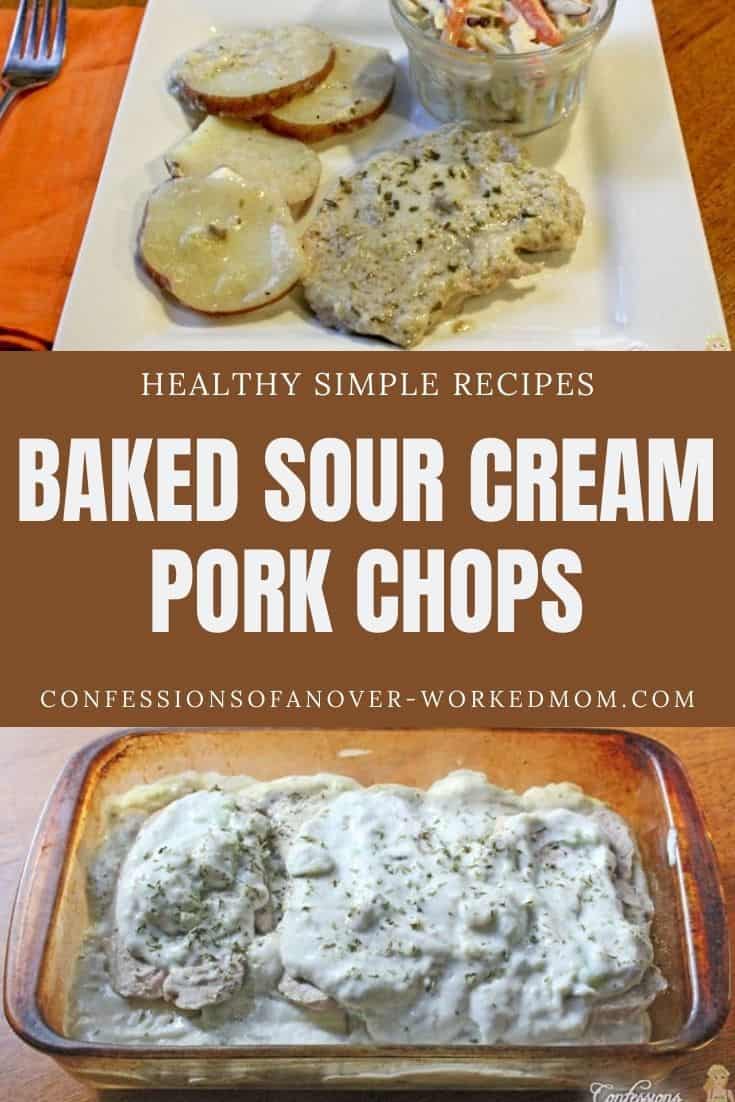 Looking for baked sour cream pork chops? Try these delicious baked pork chops with sour cream and potatoes for dinner tonight.