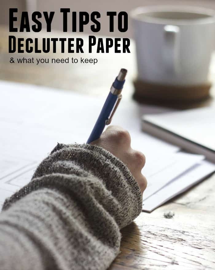How to declutter paper and what to keep