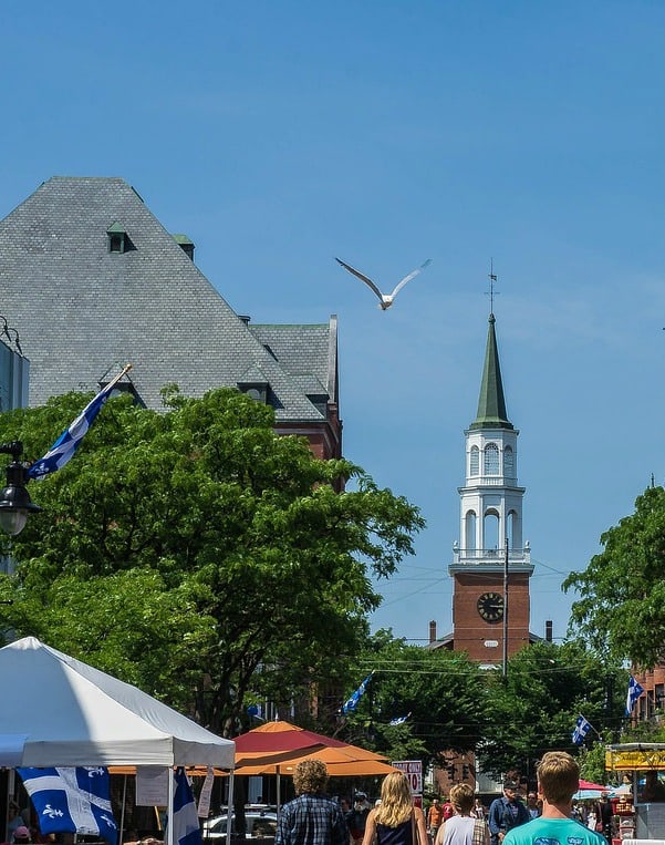 Church Street Marketplace in Burlington, Vermont for Vacation