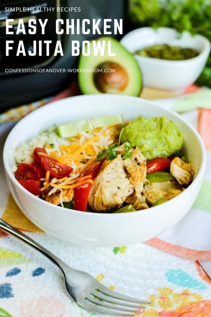 This is the chicken fajita recipe Old El Paso shared years ago with a few special tweaks to make the most delicious healthy fajita bowl ever.
