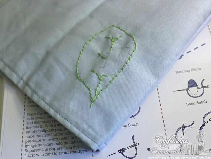 Embroidered cloth napkin