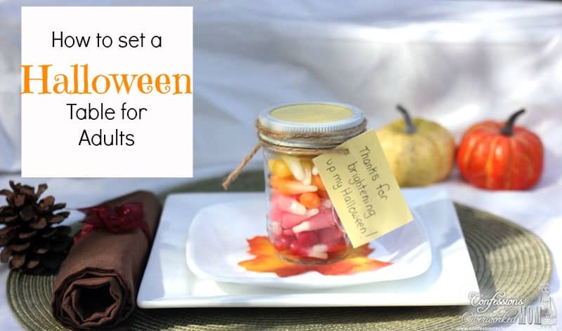 How to Set a Halloween Table for Adults with a Festive Favor