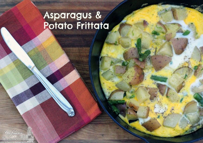 Frittata recipe: Asparagus & Potato Frittata #GF #glutenfree