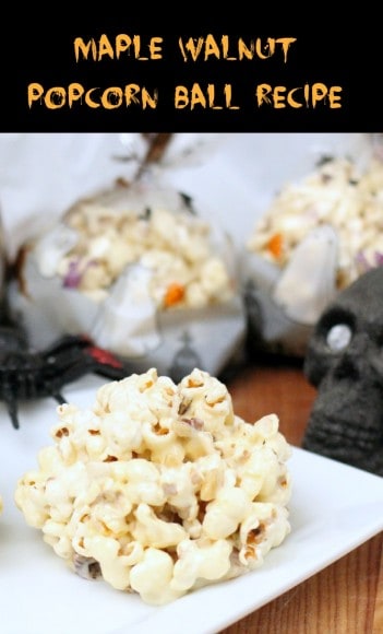 Popcorn Ball Recipe: Maple Walnut Popcorn Balls for Halloween