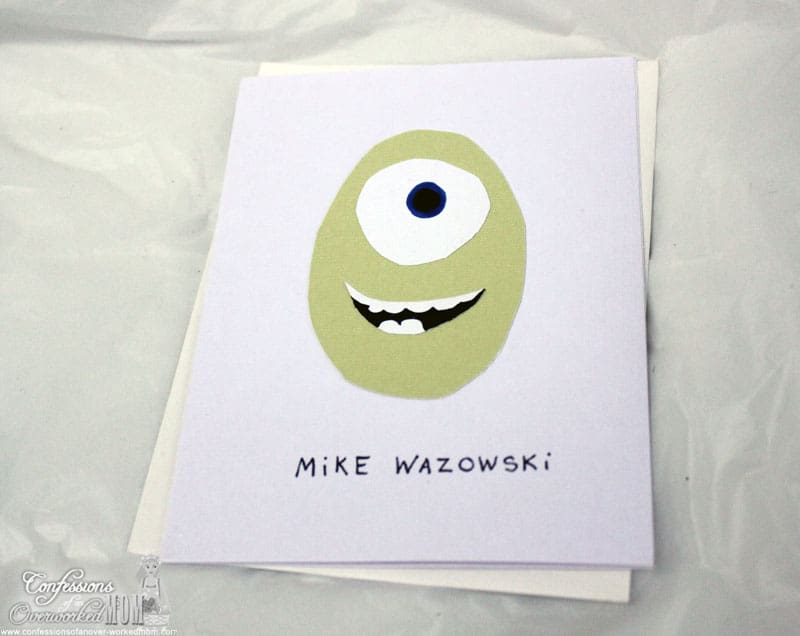 Monsters University Crafts - Mike