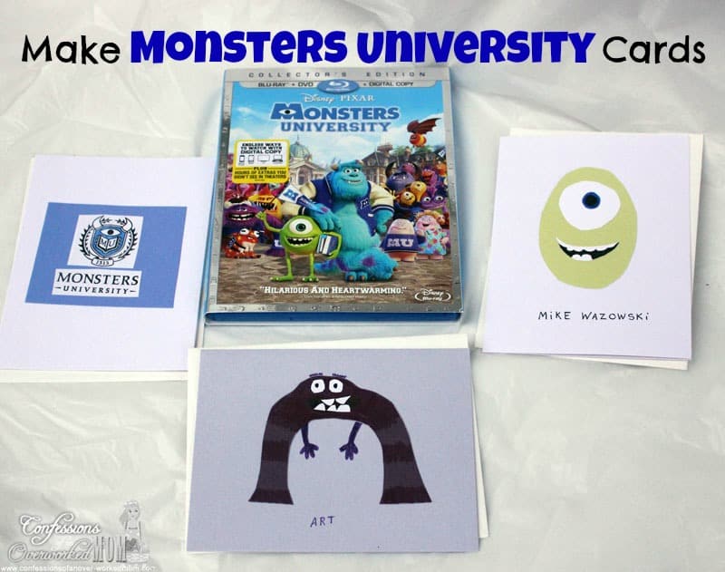 Monsters University Crafts