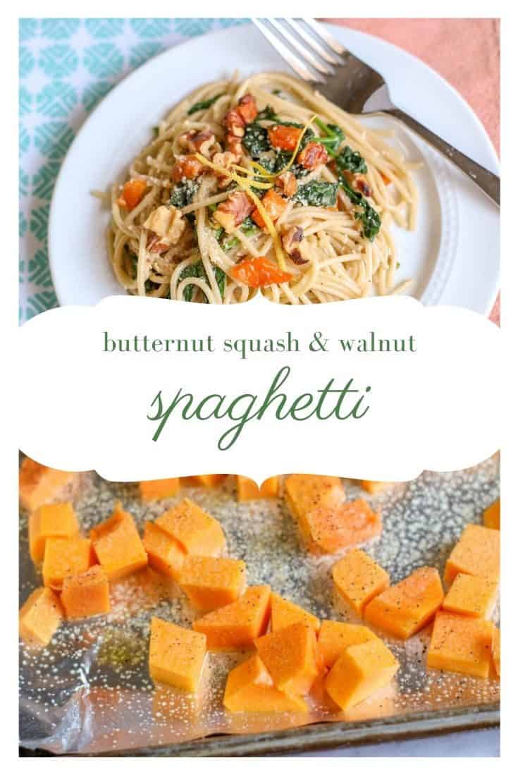 Butternut Squash Recipe: Butternut Squash Walnut Spaghetti #ButternutSquash #spaghetti