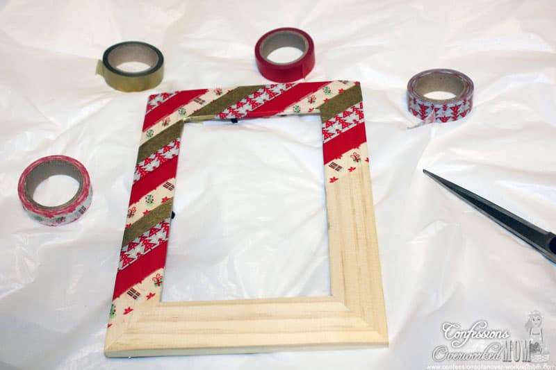 Easiest Christmas picture frame to make
