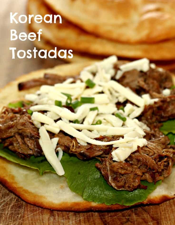 Looking for leftover beef recipes? Try this Campbells Korean Beef Slow Cooker recipe for Korean beef tostadas today.