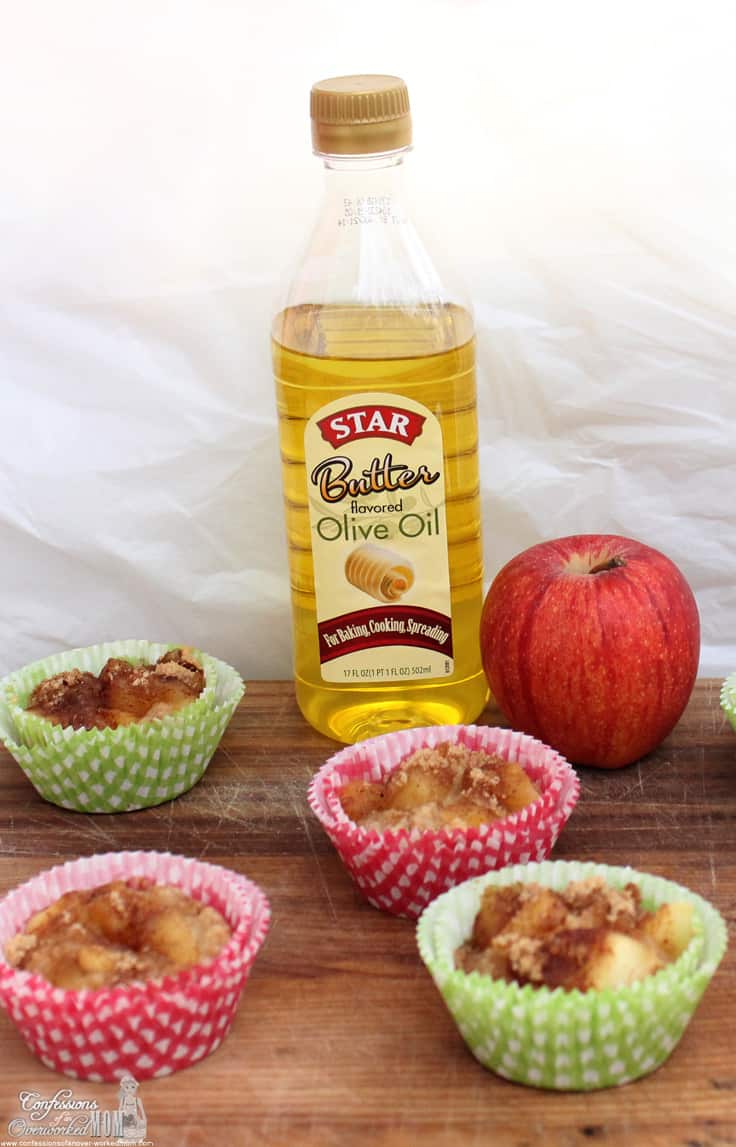 Gluten Free Apfelkuchen Muffin #recipe #STAROliveOil #Cbias #shop