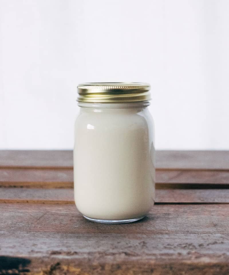 a jar of Greek yogurt