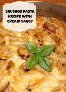 Sausage Pasta Recipe with Cream Sauce