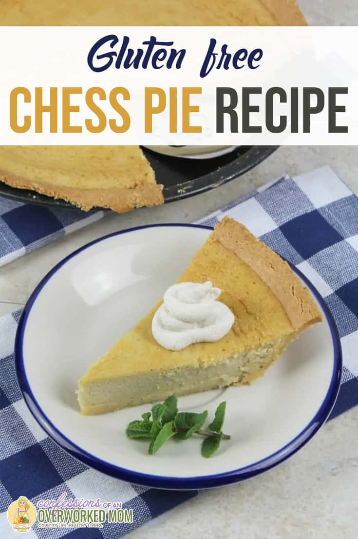 You are going to love this Gluten Free Chess Pie recipe! Chess Pie is an old fashioned, extremely rich, and sweet pie that is made with eggs, butter, and sugar. 