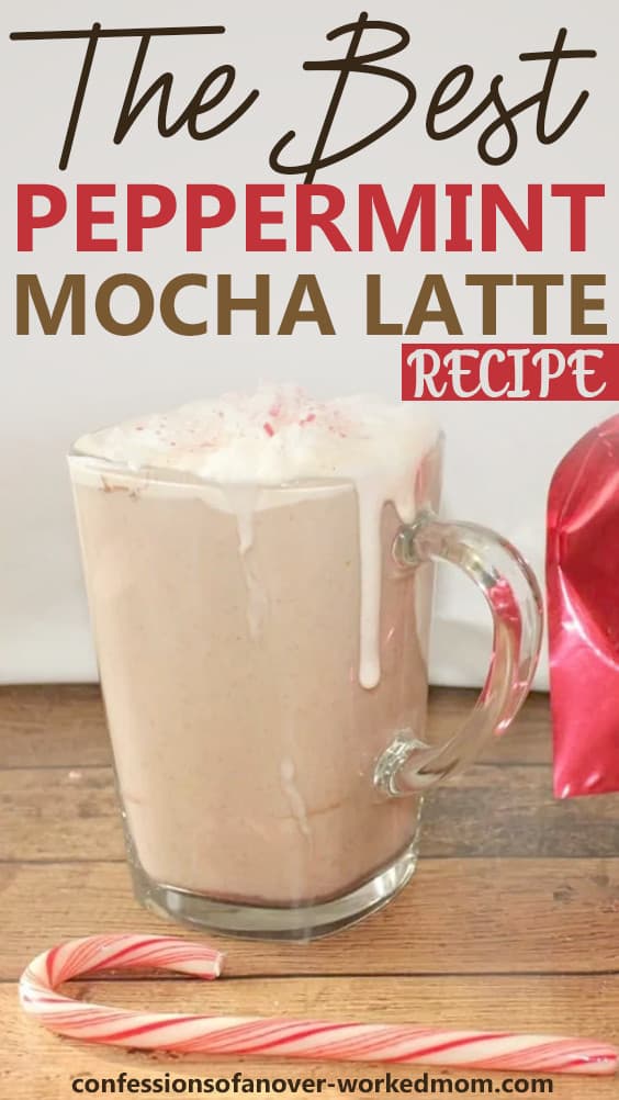 Peppermint Mocha Latte Recipe With Frothed Milk #CoffeeRecipe #LatteRecipe