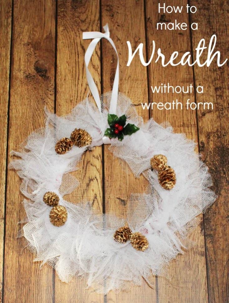 How to make a wreath without a wreath form