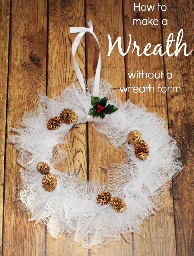Have you ever tried to make a wreath without a wreath form? Check out these tips to make a wreath without a form. Try one today.