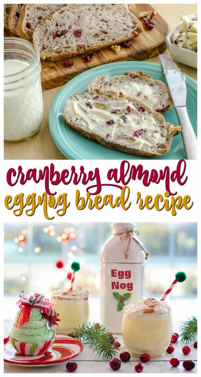 Recipes Using Eggnog: Cranberry Almond Eggnog Bread