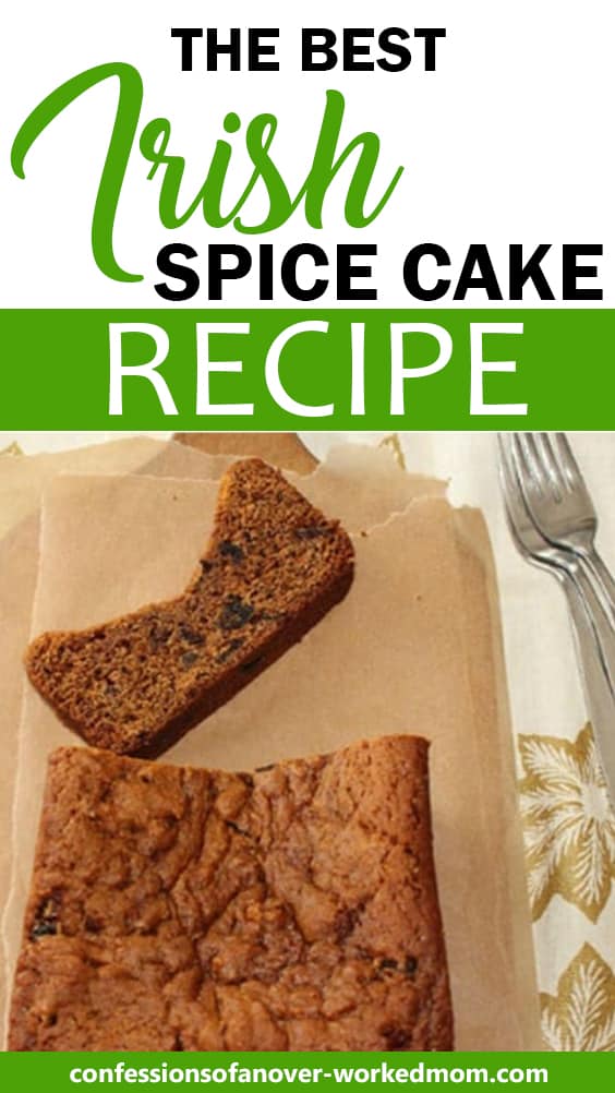 Looking for easy Irish recipes for dessert? Try my traditional Irish Spice Cake. It's one of my favorite traditional Irish dessert recipes.