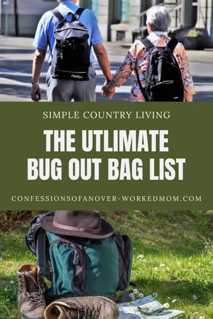 Bug Out Bag Necessities | Confessions of an Overworked Mom