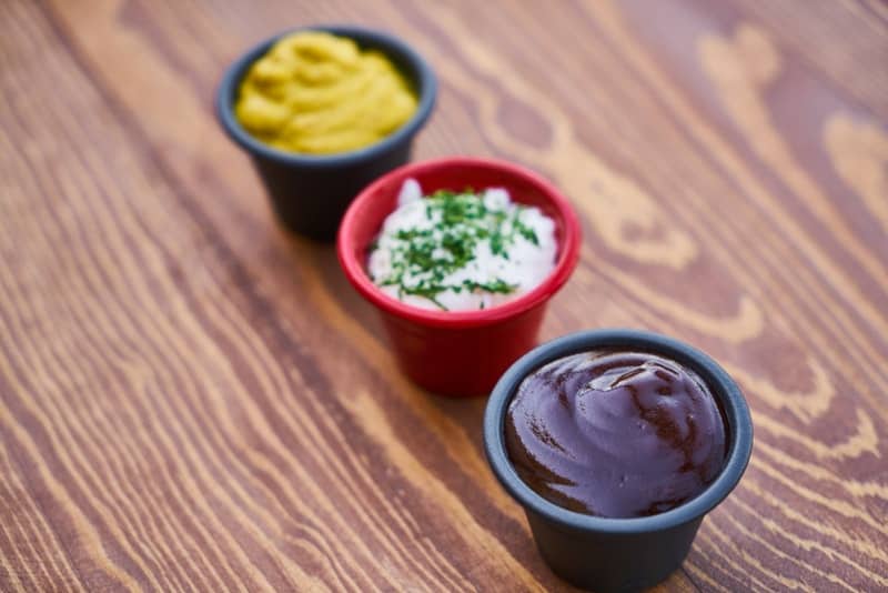 dips in small cups