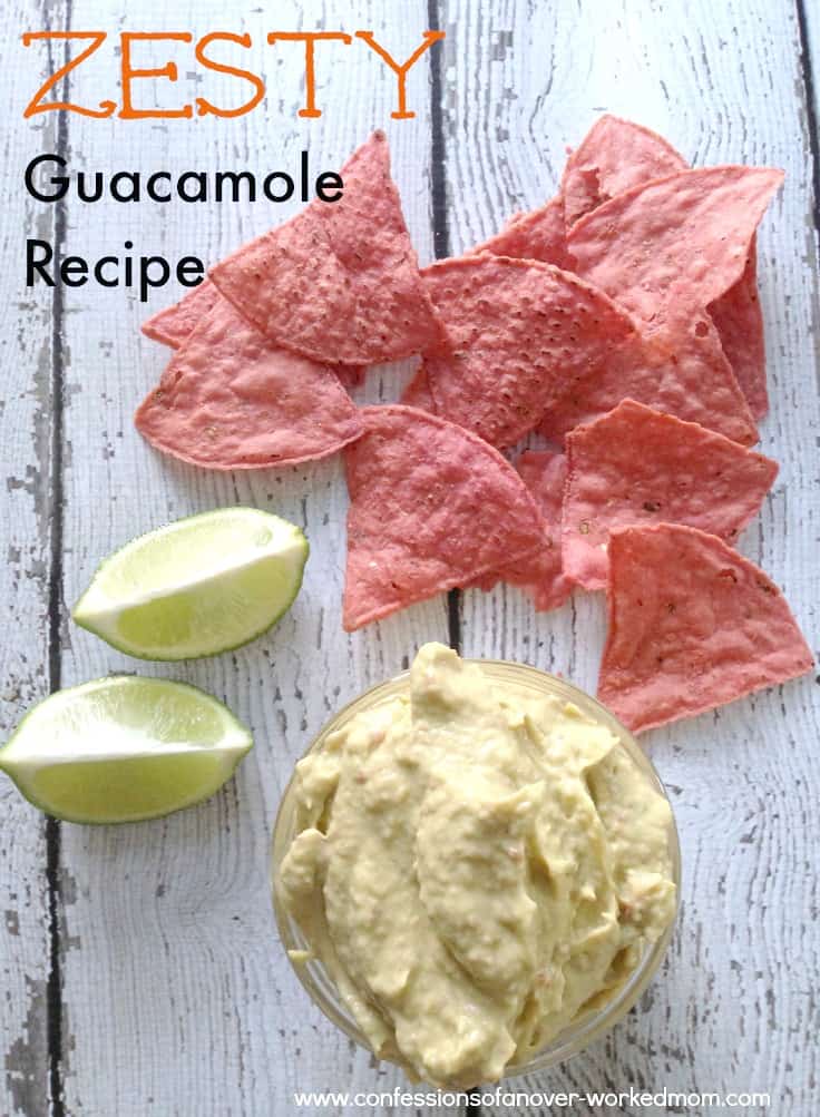 You are going to love this easy zesty guacamole recipe! Guacamole is a part of most of the Mexican dinners that I make. Get the recipe here.