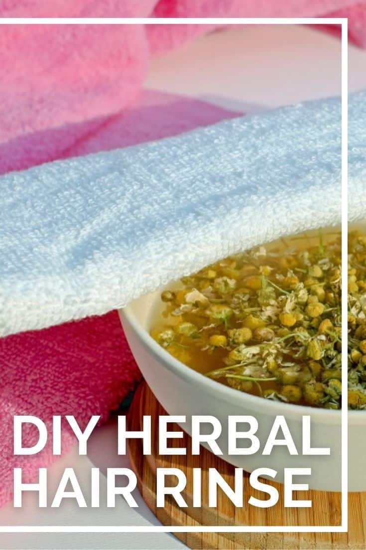 Did you know you can make your own hair rinse? Try this chamomile hair rinse recipe to strengthen hair and calm irritation.