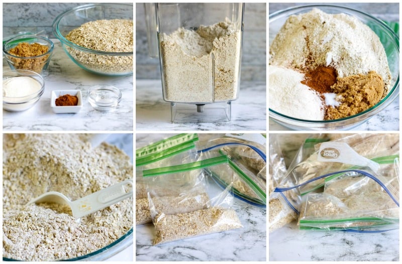 step by step photos to make gluten free instant oatmeal packets recipe