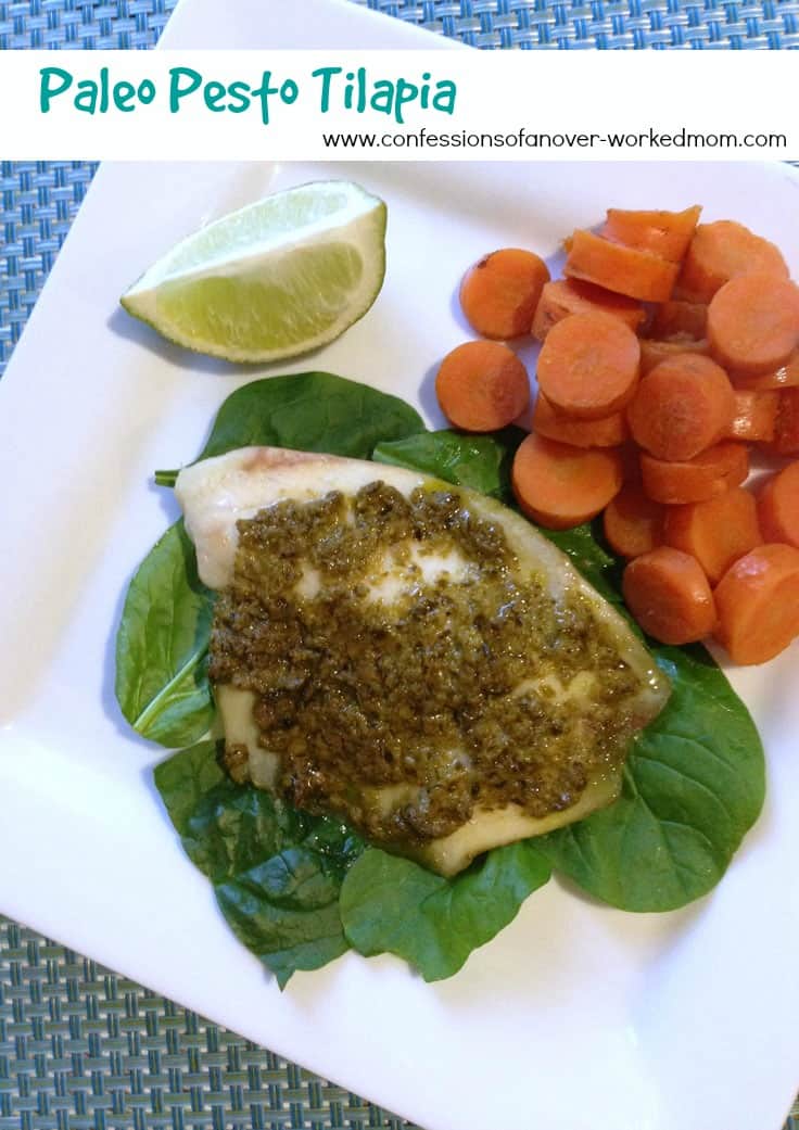 Paleo Fish Recipes - Pesto Tilapia