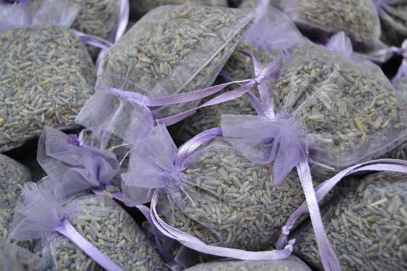 bags of fresh lavender