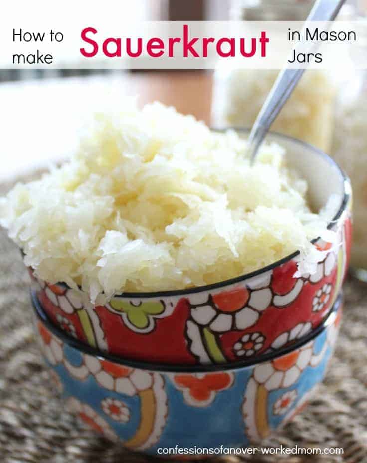 How to make sauerkraut in Mason jars