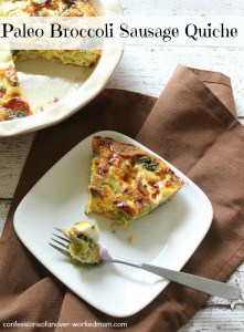 Paleo Broccoli Quiche | Confessions of an Overworked Mom