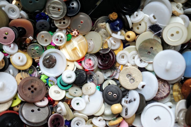 a pile of buttons