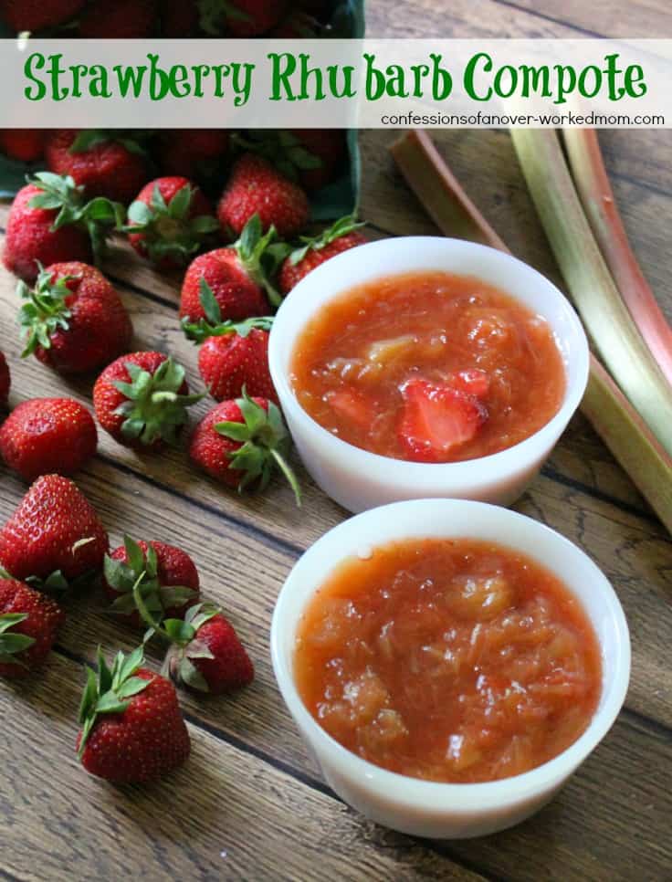 Strawberry rhubarb compote recipe