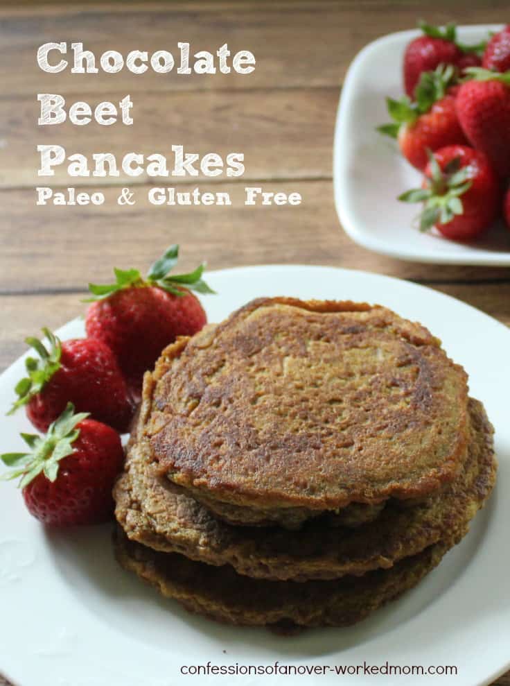Chocolate Beet Pancakes - Paleo & Gluten Free