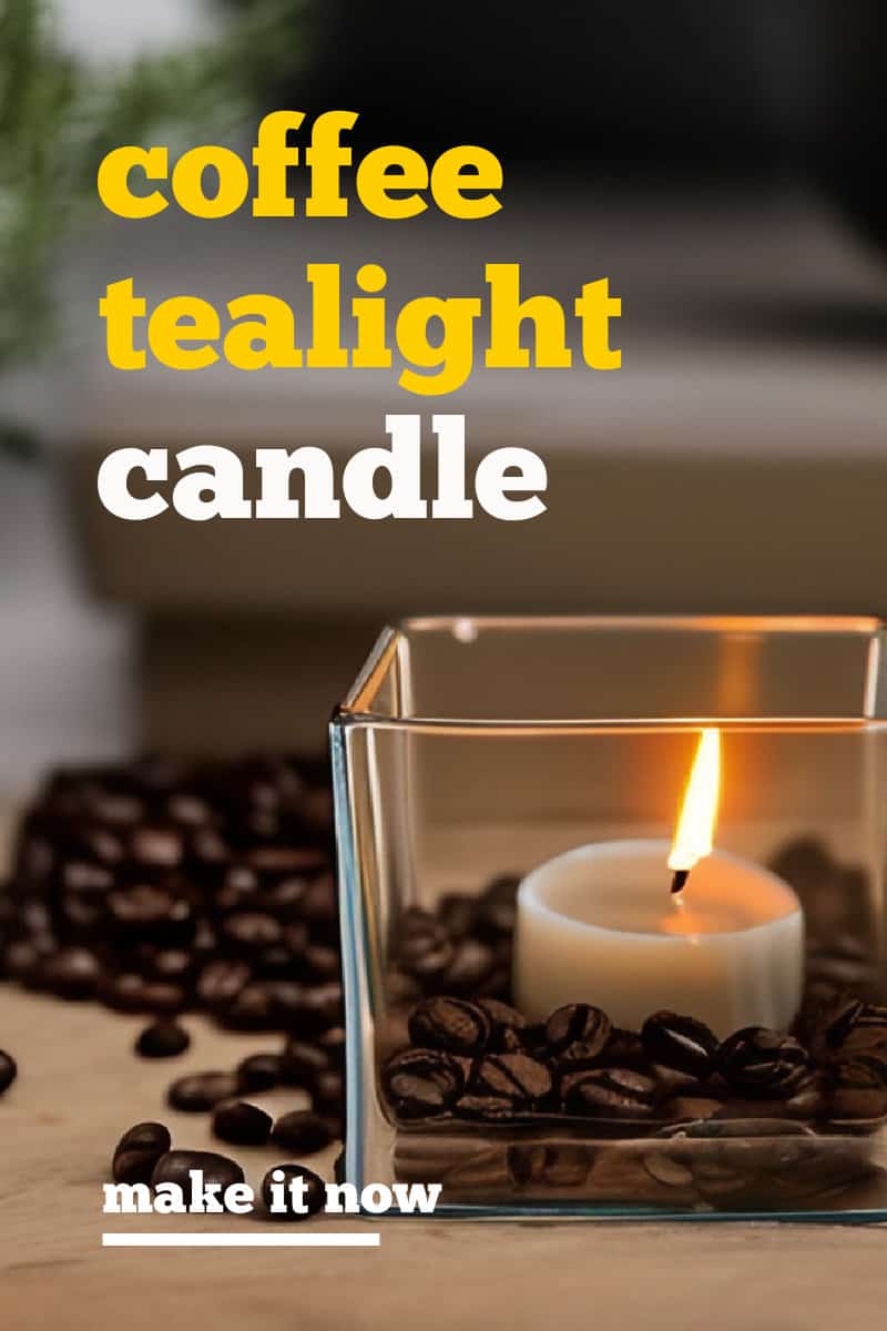I love being able to freshen indoor air naturally.  Check out this easy coffee bean air freshener you can make by placing a candle in coffee beans.