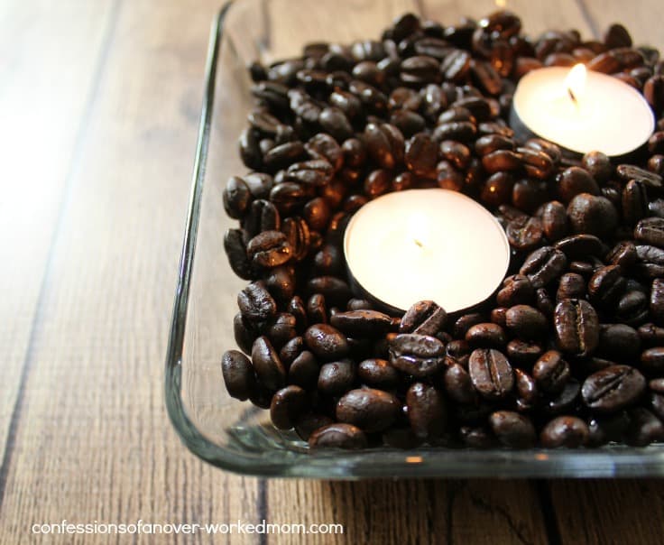 Freshen Indoor Air Naturally - Coffee Tealight DIY