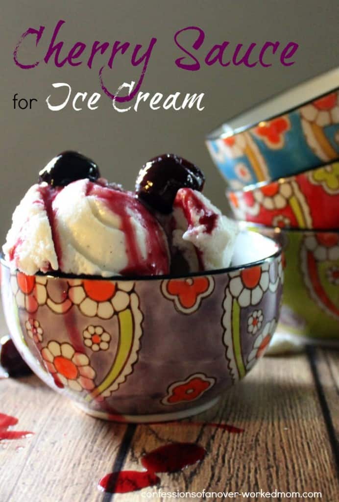 How to make a cherry sauce for ice cream