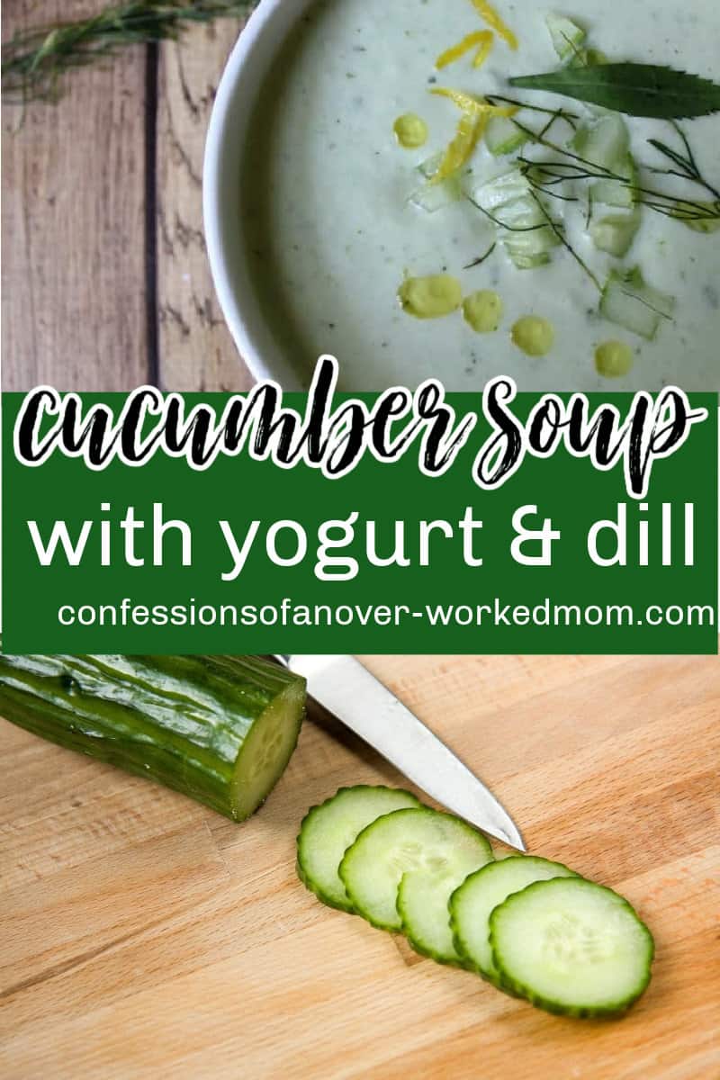 This blended chilled cucumber soup with organic Greek yogurt recipe is one of the ways I am using up excess garden cucumbers. Try it today.