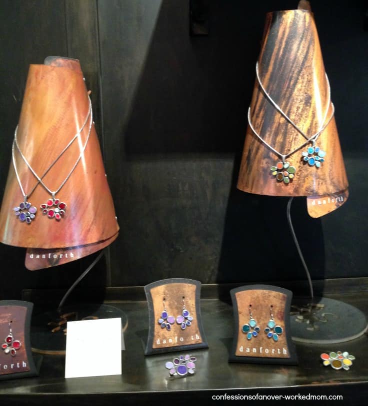 beautiful jewelry on display