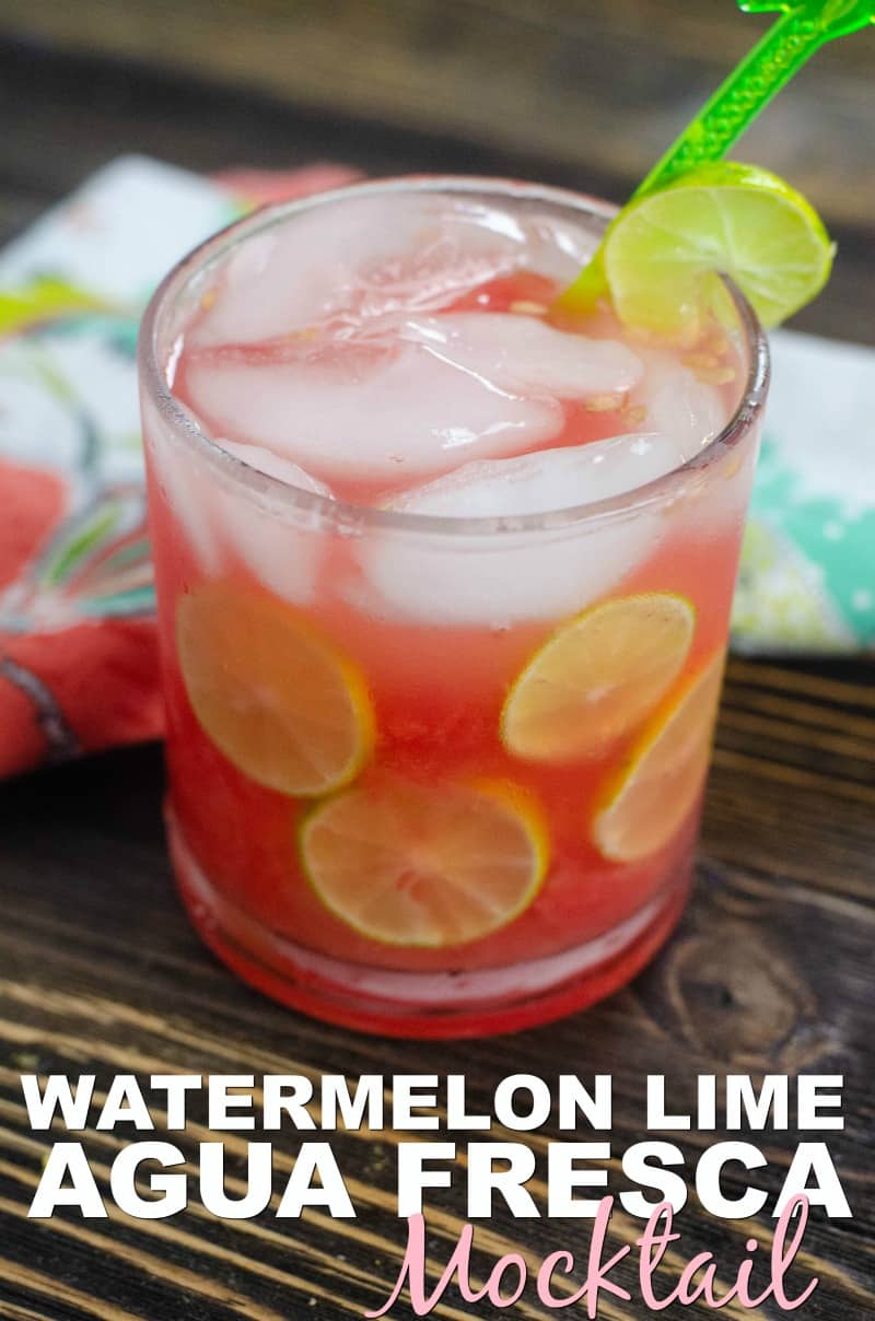 Watermelon lime agua fresca recpe