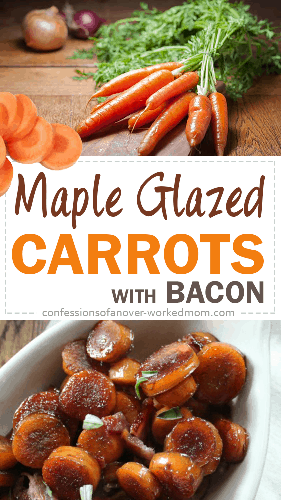 Maple Glazed Carrots with Bacon for the Winter Holidays