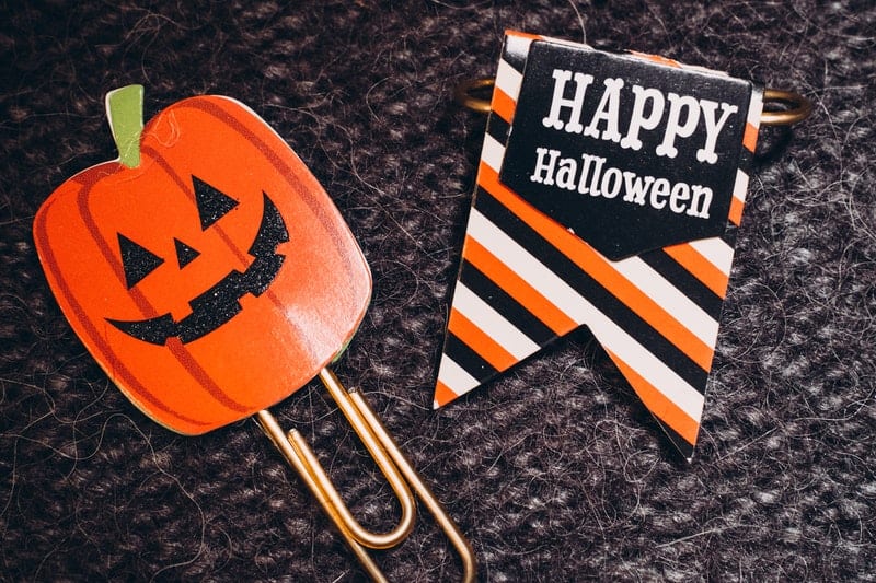 Halloween bookmark and tag