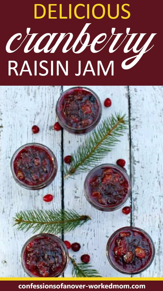 Holiday Jams | Cranberry Raisin Jam for Christmas