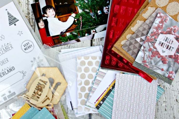 Christmas Scrapbook Ideas | Holiday Scrapbook Layout