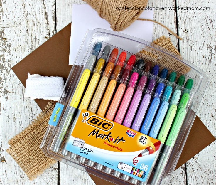 markers and craft supplies