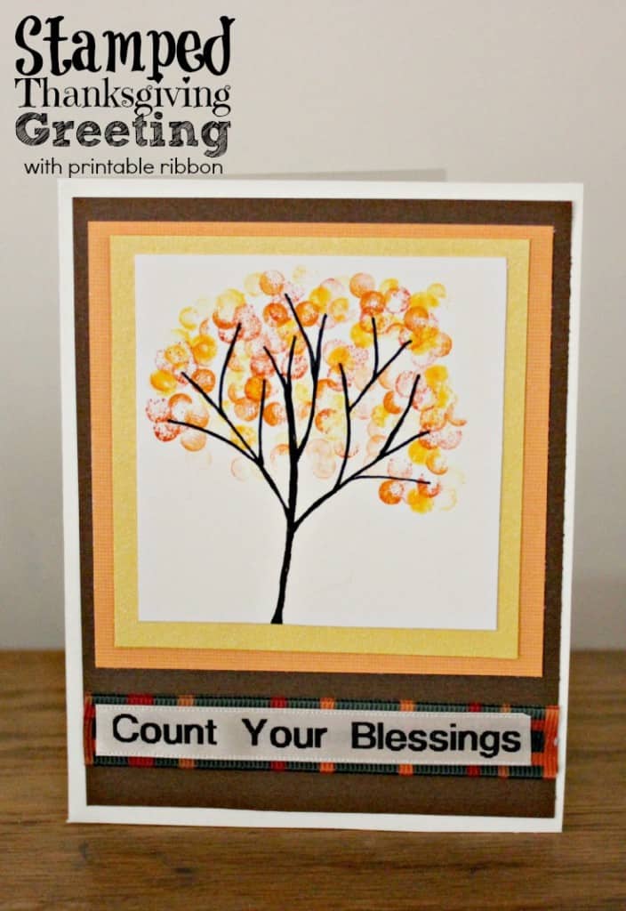 Easy Thanksgiving Cards to Make with Rubber Stamps #stamping #Thanksgivingcards #Thanksgiving #crafts