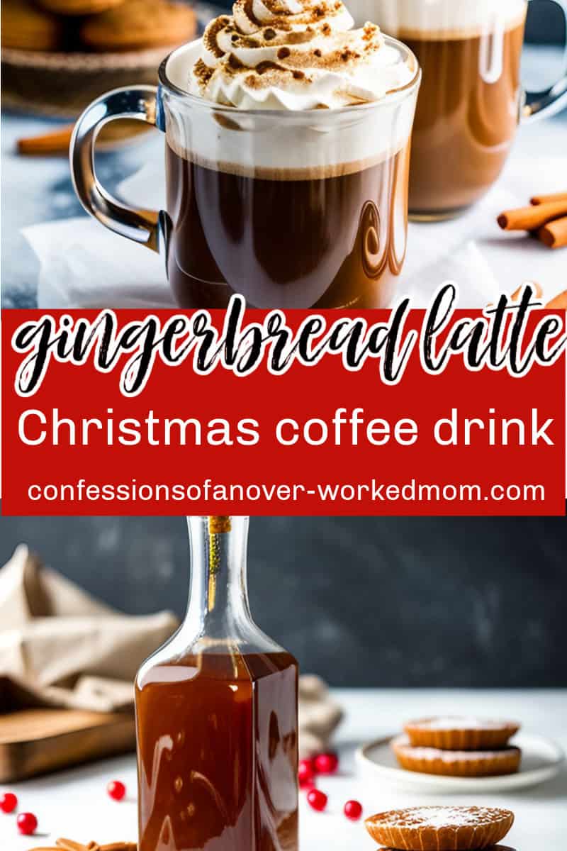 Try this delicious Gingerbread Holiday Latte recipe! This gingerbread coffee drink  is one of my favorite Christmas lattes. Try it today. 