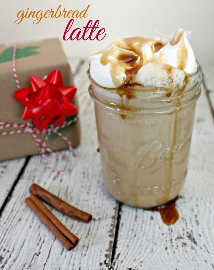 Gingerbread Latte Recipe | Holiday Coffee Drink #LifesLittleLeaks