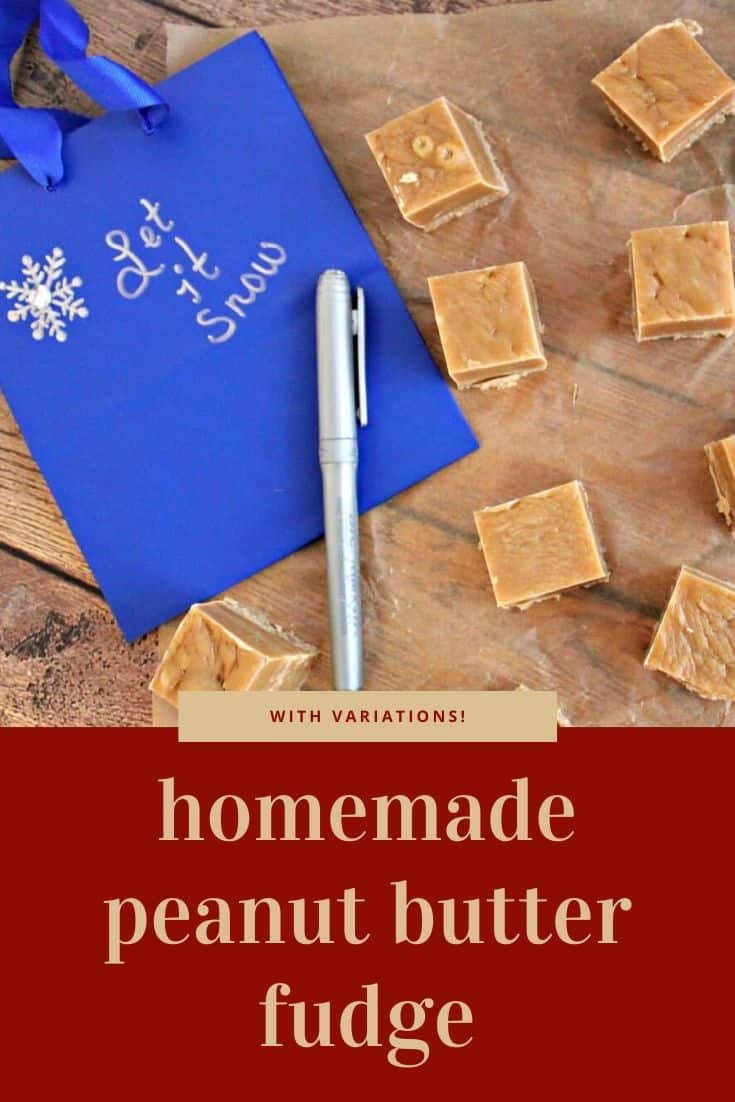 Peanut Butter Fudge Recipe for Homemade Christmas Gifts