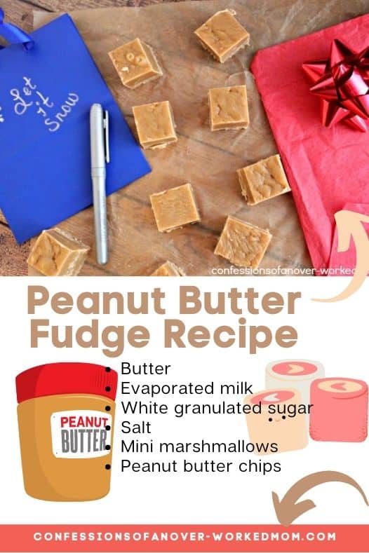 Homemade Christmas gifts are the best kind. I love getting handcrafted items for Christmas and homemade food gifts like this Peanut Butter Fudge recipe.